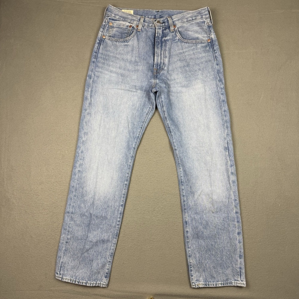 Levi's 551 Z Jeans Mens 32x30 Blue Straight Leg Denim Medium Wash Cotton Hemp